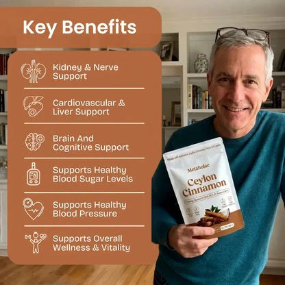 Canela de Ceilán Equivalente a 7200 mg con Aceite MCT